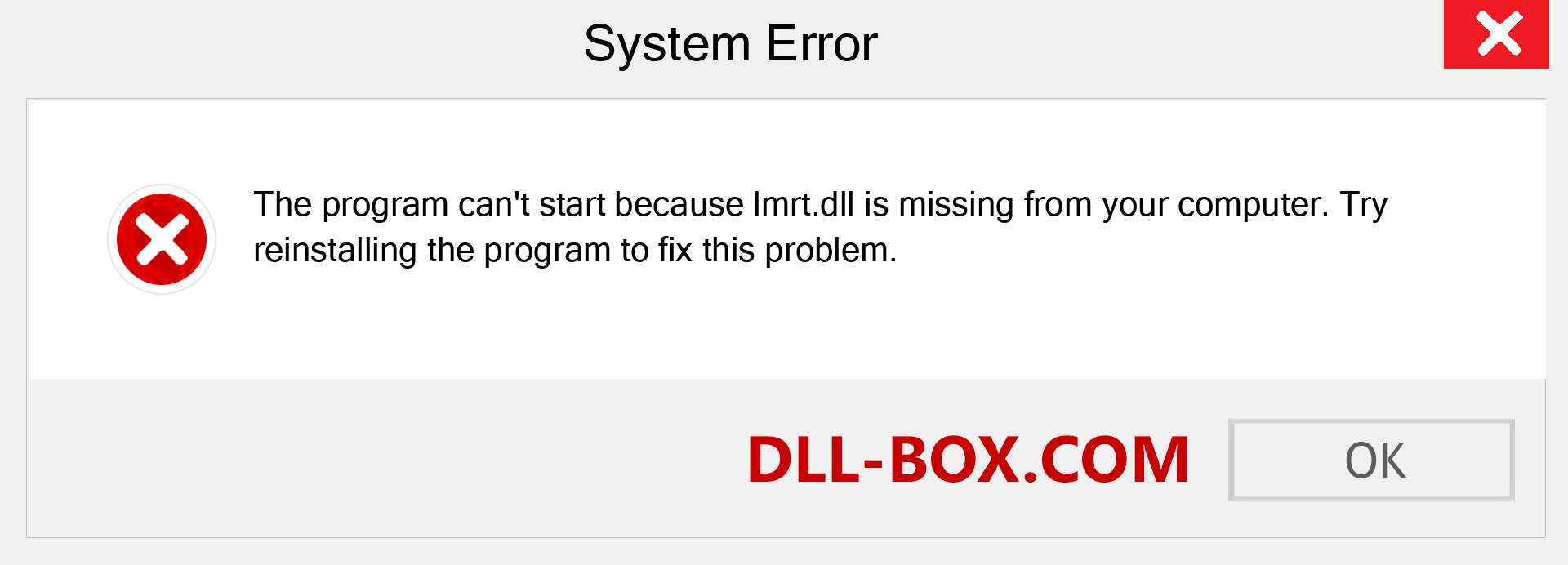  lmrt.dll file is missing?. Download for Windows 7, 8, 10 - Fix  lmrt dll Missing Error on Windows, photos, images