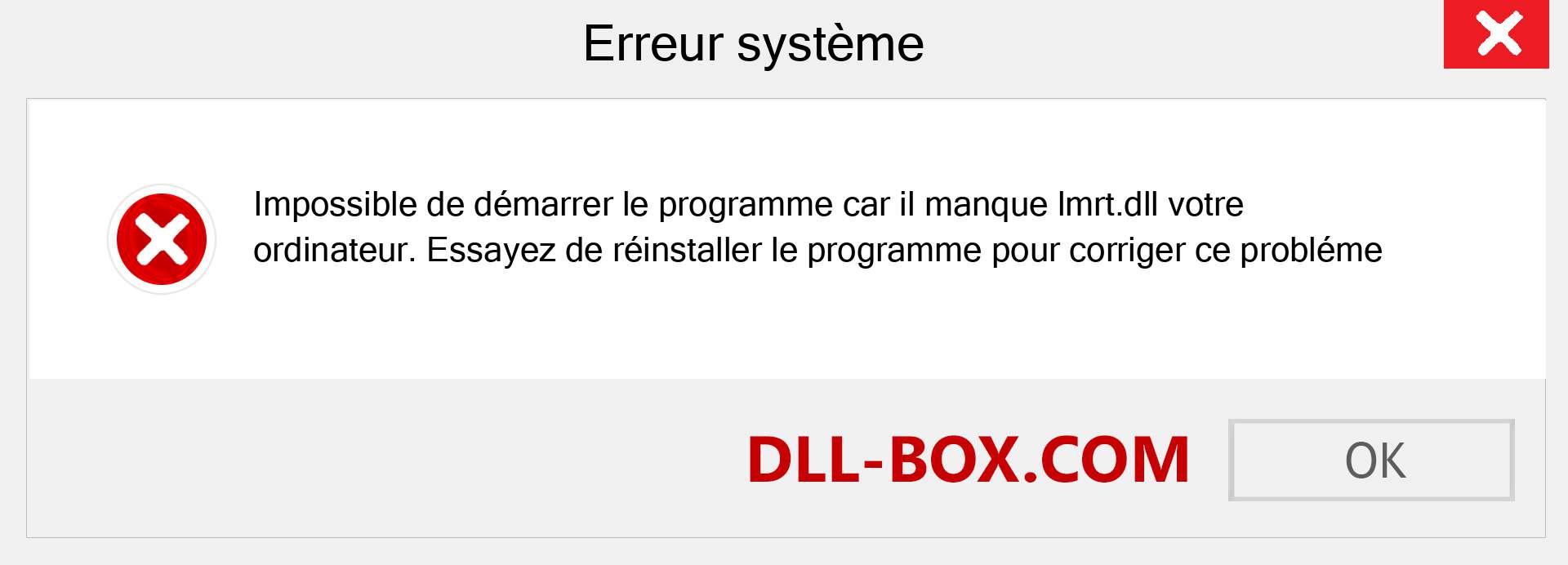 Le fichier lmrt.dll est manquant ?. Télécharger pour Windows 7, 8, 10 - Correction de l'erreur manquante lmrt dll sur Windows, photos, images